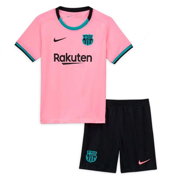 Camiseta Barcelona Tercera equipo Niños 2020-21 Rosa